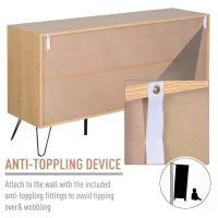 HOMCOM Sideboard Table Cabinet with Storage 2 Drawers Cabinet Bedroom Storage Furniture(m-7)