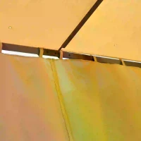 Outsunny Tente de Réception Style Colonial Beige 201 x 43,5 x 22 cm(m-10)