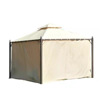 Outsunny Tente de Réception Style Colonial Beige 201 x 43,5 x 22 cm(m-6)