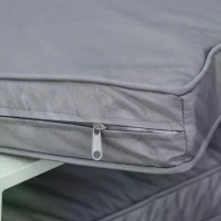 Outsunny 2 Piece Cushion Seat Cushion Back Pad for Rattan Furniture Indoor and Outdoor(m-8)