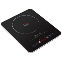 HOMCOM Portable Induction Hob Induction Cooker 2000W Single Hot Plate Electric Cooktop with 8 Power & Temperature Levels 4H Timer Child Lock Sensor Touch LED Display Ceramic Glass Panel(m-1)