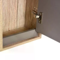 HOMCOM Bathroom Mirror Cabinet, Wall-Mounted Bathroom Cabinet with Mirror and Adjustable Inner Shelf,  57L x 14.2W x49.2H cm(m-7)