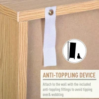 HOMCOM Sideboard Table Cabinet with Storage 2 Drawers Cabinet Bedroom Storage Furniture(m-8)