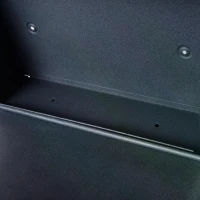 HOMCOM Steel Wall-Mounted Letter Box Mail Box Post Letter Newspaper Holder with Lock Grey(m-8)