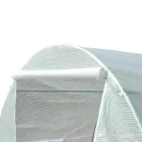 Outsunny Serre de Jardin à 8 fenêtres Blanc 304 x 83 x 28 cm(m-4)