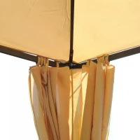 Outsunny Tente de Réception Style Colonial Beige 201 x 43,5 x 22 cm(m-8)