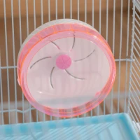 PawHut Gaiola para Hamster Gaiola para Pequenos Roedores com Casa Comedouro Bebedouro Roda de Exercícios Alça e Rodas com Freio 60x35x47cm Branco(m-8)