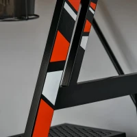 HOMCOM Mesa Gaming Ergonómica Secretária para Computador com Suporte para Monitor e Alto Falante Porta-Copos Gancho para Fones de Ouvido Fibra de Carbono 120x60x94,5 Preto(m-11)