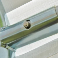 Outsunny Tenda para Festas 6x3m Tenda de Jardim com 4 Paredes Laterais 2 Portas Enroláveis e 6 Janelas Proteção UV para Exterior Eventos Casamentos Branco(m-12)