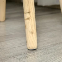 HOMCOM Mesa de Apoio com Tampa Removível Espaço de Armazenamento e Pés de Madeira Ø38x63cm Branco(m-11)