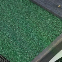 PawHut 2-Story Large Wooden Pet House Rabbit Hutch Bunny Cage Small Animal Habitat with Ramps Droppng Tray Lockable Doors Large Run Area Asphalt Roof for Outdoor Use(m-5)