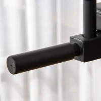 HOMCOM Estação de Musculação Torre Multifuncional com Barra de Flexões Estrutura de Aço para Treinar em Academia Casa Carga Máxima 120kg 110x97x227cm Preto(m-7)