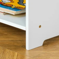 HOMCOM Conjunto de Mesa Infantil de Madeira com 2 Cadeiras 2 Gavetas de TNT de Armazenamento Mobiliário para Crianças Secretária 71x48x49cm Cadeiras 29x27x53cm Branco e Cinza(m-10)