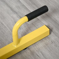 HOMCOM Sissy Squat 3 em 1 Máquina de Agachamento para Exercícios de Abdominais Flexões Agachamentos 50x97x56,5cm Preto e Amarelo(m-9)