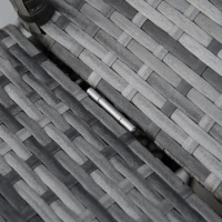 Outsunny ligbed gemaakt van poly rotan 195c mx 65 cm x 40 cm(m-9)