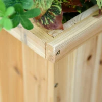 Outsunny tuinbank met 2 plantenbakken 176 cm x 38 cm x 40 cm(m-7)