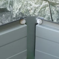 Outsunny verhoogd bed 125cm x 47cm x 40cm(m-9)