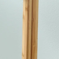 HOMCOM Cabide de Pé de Bambu com 8 Ganchos para Pendurar Roupas Bolsas Chapéus para Entrada Corredor Dormitório 60x60x178cm Natural(m-9)