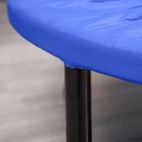 HOMCOM Trampolim Fitness Ø81cm Trampolim de Aço com Borda Protetora e 28 Molas para Exercícios em Interior E Exterior Carga 100kg 81x81x22,5cm Preto e Azul(m-8)
