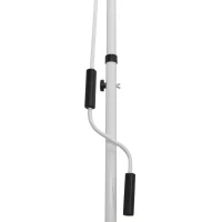 Outsunny Toldo Manual Retrátil para Exterior 300x150x170-280cm Toldo Enrolável Altura Ajustável com Manivela Proteção Solar para Terraço Balcão Jardim Branco(m-10)