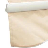 Outsunny Toldo Manual Retrátil com Manivela 295x245cm Toldo Enrolável Alumínio com Proteção Solar para Janela Portas Balcão Terraço Exterior Bege(m-10)