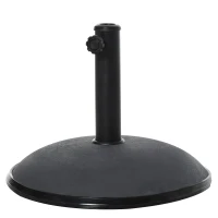 Outsunny Heavy Duty Cement Parasol Umbrella Base, 20kg Patio Stand, Garden Outdoor Shade Holder, Round(m-1)
