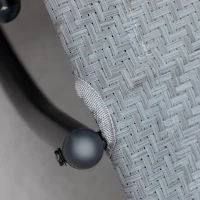 Outsunny Espreguiçadeira de Balanço de Exterior para Jardim Terraço Pátio Carga Máxima 160Kg 61x160x79 cm Cinza(m-8)