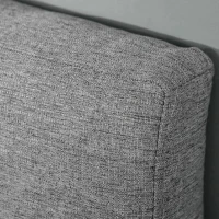 HOMCOM Cabeceira de Cama 160cm Cabeceira de Cama Estofada em Linho e Acolchoada 2 Formas de Uso Vertical ou Montado na Parede 160x7x120cm Cinza(m-7)