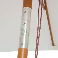 Outsunny 2 x 1.5m Patio Garden Parasol Sun Umbrella Sunshade Canopy Outdoor Backyard Furniture Wood Wooden Pole 6 Ribs Tilt Mechanism - Off-White(m-9)