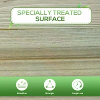 Outsunny Garden Wooden Planters， Raised Garden Bed with Legs and Storage Shelf Elevated Wooden Planter Box(m-7)