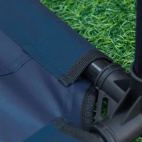 PawHut Cama para Animais de Estimação Cama Elevada para Cães Gatos Portátil Tecido Transpirável para Exterior Interior 64x46x18cm Azul(m-10)