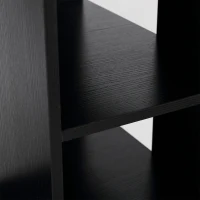 HOMCOM Computer Desk PC Table Modern Home Office Writing Workstation Furniture Printer Shelf Rack w/ Storage Drawer & Shelves -black(m-10)