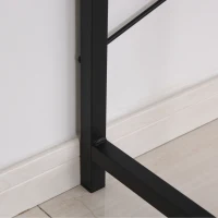 HOMCOM Study Desk with Open Shelves Drawer Writing Table Computer Desk Industrial Design Furniture for Home Office & Study Use Grey(m-10)