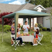 Outsunny 2.7m x 2.7m Garden Gazebo Marquee Party Tent Wedding Canopy Outdoor(Green)(m-2)