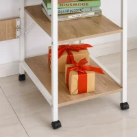 HOMCOM Foldable Computer Desk Multi-use Laptop Desk Writing Table, Portable Space Saving Compact Desk Folding Stroage Table(m-12)