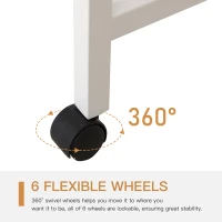 HOMCOM Foldable Computer Desk Multi-use Laptop Desk Writing Table, Portable Space Saving Compact Desk Folding Stroage Table(m-5)