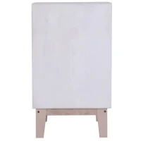 HOMCOM Cajonera Cómoda 3 Cajones Mesilla de Noche para Dormitorio Salón Organizador Almacenaje 30x34x51cm Madera Maciza(m-5)