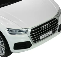 HOMCOM Macchina Elettrica per Bambini con Telecomando Modello AUDI Q5 12V Musica Luci e Suoni 116 × 75 × 56cm Bianco(m-9)