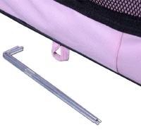 PawHut Box per Animali Cani Gatto Recinzione per Cuccioli Cuccia 114x114x58cm Rosa(m-8)