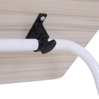 Vinsetto Tavolino Pieghevole Multifunzionale Altezza Regolabile con divisorio incorporato in MDF Classe E1 con Telaio Metallico Max:20kg 80x40x45-65cm(m-4)