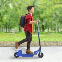 HomCom Monopattino Elettrico per Bambini con Freno e Cavalletto 13km/h, Blu(m-2)