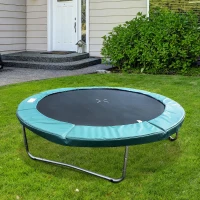Homcom Copertura di protezione per trampolino elastico, Verde, Ø305cm(m-2)