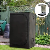 Outsunny GrowBox GrowRoom Tenda per Coltivazione Piante in Oxford 120×120×200cm(m-2)