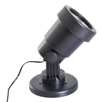 HOMCOM Proiettore per Natale per Interno Esterno Giardino Impermeabile Decorazione Feste Party in ABS Nero(m-5)