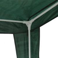 Outsunny Gazebo da Giardino con 4 Corde Tiranti 8 Picchetti da Terra Verde 3.3 x 2.4 x 2.1 m(m-5)