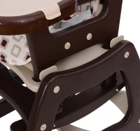 Outsunny - Seggiolone per Bimbi Multifunzione 3 in 1 Tavolino Sedia da Dondolo Caffè 59 x 59 x 103 cm(m-6)