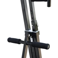 HOMCOM Vertical Climber Climbing Machine Allenamento Arrampicata Pieghevole in Acciaio 66 x 102 x 221cm Nero(m-9)