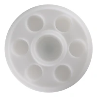 Outsunny Portabicchieri Luminoso con Luci LED Colorate e Telecomando (Max. 5m), 7 Vani (Bottiglia/Bicchieri), Ф42x15cm(m-3)