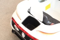 HOMCOM Macchina Elettrica per Bambini con Telecomando 12V in PP Bianco 128 × 80 × 53cm(m-11)