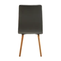 HOMCOM Set 2 Sedie Sala da Pranzo Moderne Imbottite, Legno 45×56×93cm Grigio(m-8)